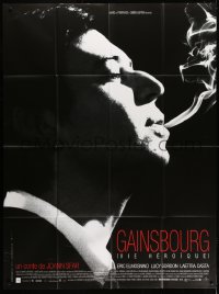 1c612 GAINSBOURG French 1p 2010 biography of the great French singer, cool smoking close up!