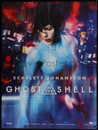 1c619 GHOST IN THE SHELL teaser French 1p 2017 great image of sexy Scarlett Johanson as Major!