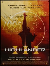 1c659 HIGHLANDER 3 French 1p 1995 immortal Christopher Lambert, chosen to protect all that is good!