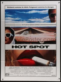1c666 HOT SPOT French 1p 1991 Cecchini artwork of sexy girl in car, directed by Dennis Hopper!