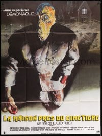 1c667 HOUSE BY THE CEMETERY French 1p 1982 directed by Lucio Fulci, wild Konkols monster art!