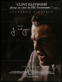 1c691 J. EDGAR advance French 1p 2012 super c/u of Leonardo DiCaprio, directed by Clint Eastwood!