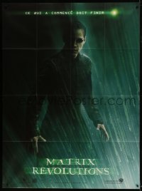 1c767 MATRIX REVOLUTIONS teaser French 1p 2003 cool image of Keanu Reeves as Neo, Wachowski