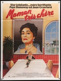 1c778 MOMMIE DEAREST French 1p 1982 art of Faye Dunaway as Joan Crawford by Andre Bertrand!