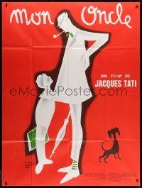 1c779 MON ONCLE French 1p R1970s wonderful Pierre Etaix art of Jacques Tati as My Uncle, Mr. Hulot!