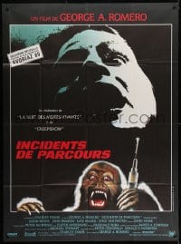 1c781 MONKEY SHINES French 1p 1989 George A. Romero, different art of creepy monkey with syringe!