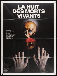 1c798 NIGHT OF THE LIVING DEAD French 1p R1984 George Romero zombie classic, completely different!