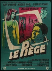 1c800 NO ESCAPE French 1p 1959 Le Piege, Boris Grinsson art of sexy Magali Noel & Raf Vallone!