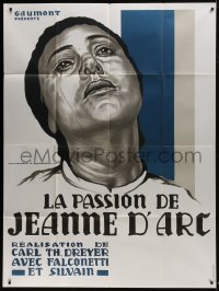1c817 PASSION OF JOAN OF ARC French 1p R1978 Carl Theodor Dreyer classic, Mercier art of Falconetti!