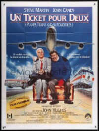 1c823 PLANES, TRAINS & AUTOMOBILES French 1p 1987 John Hughes, Steve Martin & John Candy classic!