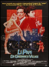 1c829 POPE OF GREENWICH VILLAGE French 1p 1984 different art of Eric Roberts & Mickey Rourke!
