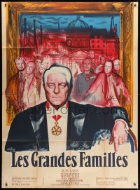 1c832 POSSESSORS style A French 1p 1958 Les Grandes Familles, art of Jean Gabin by Rene Peron!