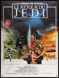 1c861 RETURN OF THE JEDI French 1p 1983 George Lucas classic, different montage art by Michel Jouin