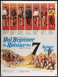 1c862 RETURN OF THE SEVEN French 1p 1967 Yul Brynner reprises his role as master gunfighter!
