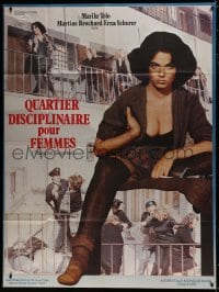 1c865 RIOT IN A WOMEN'S PRISON French 1p R1984 different image of tough Marilu Tolo in prison!