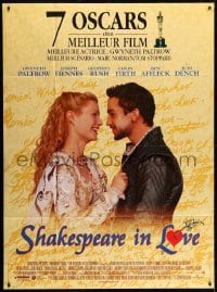 1c889 SHAKESPEARE IN LOVE French 1p 1999 Geoffrey Rush, Affleck & Joseph Fiennes, John Madden!