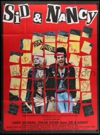 1c894 SID & NANCY French 1p 1986 Gary Oldman & Chloe Webb, punk rock biography classic!