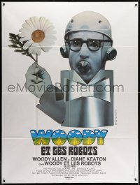 1c899 SLEEPER French 1p 1974 completely different wacky art of Woody Allen by Jouineau Bourduge!