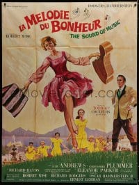 1c905 SOUND OF MUSIC French 1p 1966 Rodgers & Hammerstein classic, art of Julie Andrews & top cast!