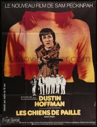 1c920 STRAW DOGS French 1p 1972 Peckinpah, different art of Hoffman & Susan George by Ferracci!