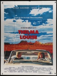 1c940 THELMA & LOUISE French 1p 1991 Susan Sarandon, Geena Davis, Ridley Scott feminist classic!