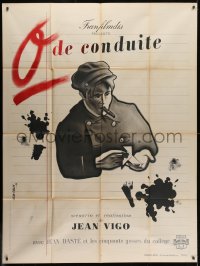 1c999 ZERO DE CONDUITE French 1p R1946 Jean Vigo juvenile delinquent classic, Jean Colin art!
