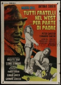 1c182 ALL THE BROTHERS OF THE WEST SUPPORT THEIR FATHER Italian 1p 1972 Sabato, spaghetti western!