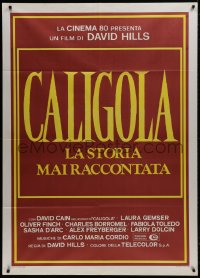 1c208 CALIGULA THE UNTOLD STORY Italian 1p 1983 Joe D'Amato, only the title and credits!