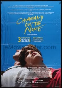 1c209 CALL ME BY YOUR NAME Italian 1p 2018 Hammer, Chalamet, gay homosexual romantic melodrama!