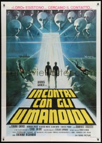 1c242 ENCOUNTER IN THE DEEP Italian 1p 1979 Encuentro en el abismo, Fantini art of alien abduction!