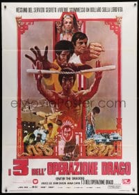 1c243 ENTER THE DRAGON Italian 1p R1970s Bruce Lee kung fu classic movie that made him a legend!