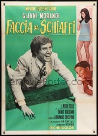 1c247 FACCIA DA SCHIAFFI Italian 1p 1970 Gianni Morandi, sexy full-length Laura Belli!