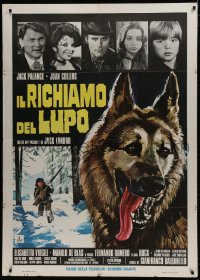 1c266 GREAT ADVENTURE Italian 1p 1975 art of Jack Palance & wolf, Jack London's Call of the Wild!