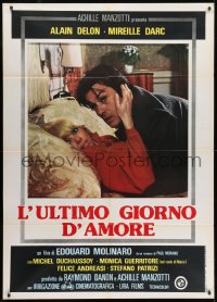 1c280 HURRIED MAN Italian 1p 1977 Edouard Molinaro's L'Homme Presse, Alain Delon & Mireille Darc!
