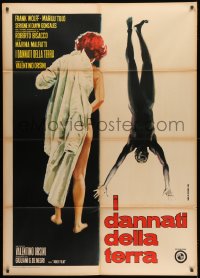 1c281 I DANNATI DELLA TERRA Italian 1p 1968 The Damned of the Earth, art of naked man & woman!!