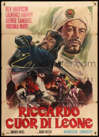 1c296 KING RICHARD & THE CRUSADERS Italian 1p R1969 different Casaro art of Rex Harrison, rare!