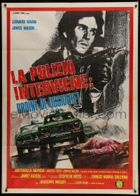 1c308 LEFT HAND OF THE LAW Italian 1p 1975 La Polizia interviene: ordine di uccidere, cool art!