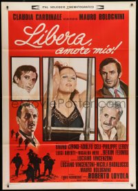 1c311 LIBERA MY LOVE Italian 1p 1975 Mos art of sexy Claudia Cardinale & her male co-stars!