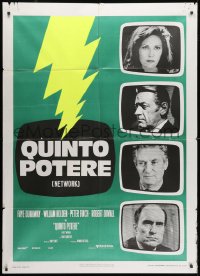 1c326 NETWORK Italian 1p 1976 written by Paddy Cheyefsky, William Holden, Sidney Lumet classic!