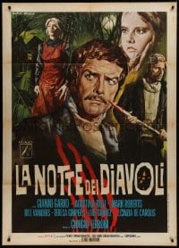 1c327 NIGHT OF THE DEVILS Italian 1p 1972 La Notte Dei Diavoli, Gasparri art of Garko & cast!