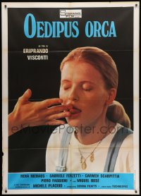1c331 OEDIPUS ORCA Italian 1p 1977 Rena Niehaus licking hand, directed by Eriprando Visconti!