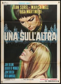 1c333 ONE ON TOP OF THE OTHER Italian 1p 1969 Lucio Fulci, art of sexy Mell & Martinelli by Casaro!