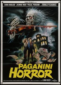 1c335 PAGANINI HORROR Italian 1p 1989 wild Sciotti art of zombie with violin & bloody sheet music!