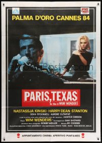 1c336 PARIS, TEXAS Italian 1p 1984 Wim Wenders, different image of Nastassja Kinski & Stanton!
