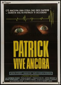1c338 PATRICK STILL LIVES Italian 1p 1980 different image of eyes in the dark & heart monitor!
