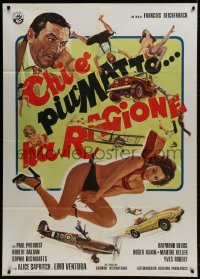 1c360 RIGHT OF THE MADDEST Italian 1p 1974 great montage with sexy half-naked women, cars & planes!