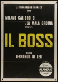 1c435 WIPEOUT teaser Italian 1p 1973 Fernando Di Leo's Il Boss, only the title and credits!