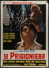 1c437 WOMAN IN CHAINS Italian 1p 1969 Henri Clouzot's La Prisonniere, sexy naked blonde prisoner!
