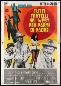 1c055 ALL THE BROTHERS OF THE WEST SUPPORT THEIR FATHER Italian 2p 1972 Sabato, spaghetti western!