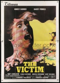 1c057 AUTOPSY Italian 2p 1977 horror that goes beyond the living dead, wild art, The Victim!